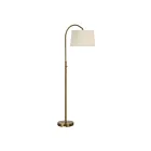 Renwil LPF3172 Moulton 150W Plated Dark Antique Brushed Brass Floor Lamp