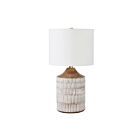 Renwil Wickes LPT1198 White Wash 1-Light 100W Table Lamp