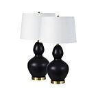 Renwil Kamilia LPT1239-SET2 Matte Black 2-Lights 200W Table Lamp-Set
