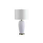 Renwil Nissa LPT1243 Textured Matte White 1-Light 100W Table Lamp