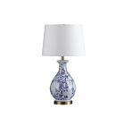Renwil Isando LPT1245 White And Blue 1-Light 100W Table Lamp
