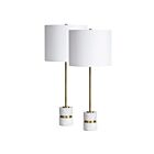 Renwil Talulla LPT1251-SET2 Antique Brushed Brass 2-Lights 200W Table Lamp-Set