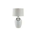 Renwil LPT1340 Naranja 150W Painted Textured White Table Lamp