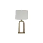 Renwil LPT1350 Primula 150W Beige Travertine Table Lamp