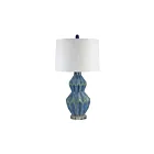 Renwil LPT1354 Serres 150W Glazed Turquoise Blue Table Lamp