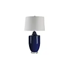 Renwil LPT1361 Decimus 150W Glazed Crackled Navy Table Lamp