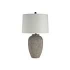 Renwil LPT1383EV Klay 1-Light 150W Hand Painted Natural Brown Incandescent/LED Table Lamp