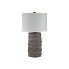 Renwil LPT1386EV Whalen 1-Light 150W Hand Painted Warm Charcoal Grey Incandescent/LED Table Lamp