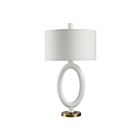 Renwil LPT1400EV Aeris 1-Light 150W Hand Painted White Incandescent/LED Table Lamp