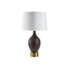 Renwil LPT1409BEV Weldon 1-Light 150W Hand Painted Brown Incandescent/LED Table Lamp