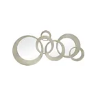 Renwil MT1185 Dublin Circle Champagne Silver Vanity Mirror