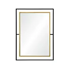 Renwil MT2244 Gray Gold Leaf And Black Powder Coated Vanity Mirror