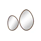 Renwil MT2701 Painted Walnut Vanity Mirror (Set of 3)
