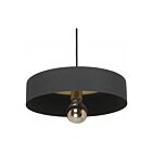 Renwil Moriah LPC4282 Black Powder - Coated And Matte Brass  40W Ceiling Fixture