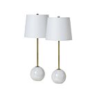 Renwil Naomi LPT1171-SET2 Antique Brushed Brass Plated  60W Table Lamp