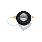 Turolight RGD-JH-9W-5CCT-120V-BLK-D 9W 4" Black LED Recessed Swivel Downlight CCT Selectable