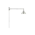 Satco 60-7362 1-Light Polished Nickel Delancey Swing Arm Lamp