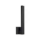 Satco 62-1426 Raven 15W Textured Matte Black LED Wall Sconce