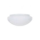 Satco 50-330 Sprayed Inside White Mushroom Glass