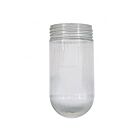 Satco 50-547 Clear Ribbed Glass Shade