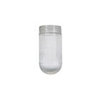 Satco 50-547 Clear Ribbed Glass Shade