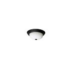 Satco 60-128 2-Lights 60W Matte Black Flush Mount