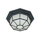 Nuvo Lighting 60-3452 1-Light 60W Textured Black Spider Cage Ceiling Flush Mount