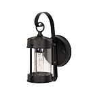 Nuvo Lighting 60-3462 1-Light 60W Textured Black Outdoor Piper Wall Lantern