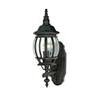 Nuvo Lighting 60-3469 Central Park 1-Light 100W Textured Black Outdoor Wall Lantern