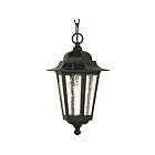 Nuvo Lighting 60-3476 Cornerstone 1-Light 60W Textured Black Hanging Ceiling Lantern