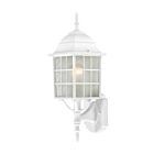 Nuvo Lighting 60-3477 Adams 1-Light 100W White Outdoor Wall Lantern