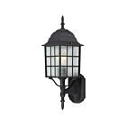 Nuvo Lighting 60-3479 Adams 1-Light 100W Textured Black Outdoor Wall Lantern