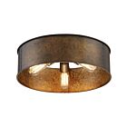 Nuvo Lighting 60-5893 Kettle 3-lights 180w Weathered Brass Flush Mount