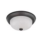 Nuvo Lighting 60-6010 2-Lights 120W Mahogany Bronze Ceiling Flush Mount