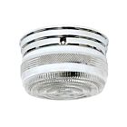 Nuvo Lighting 60-6027 2-Lights 120W Polished Chrome Ceiling Drum Flush Mount