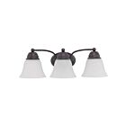 Nuvo Lighting 60-6087 Empire 3-Lights 300W Mahogany Bronze Vanity