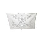 Nuvo Lighting 60-6113 2-Lights 120W White Square Ceiling Flush Mount
