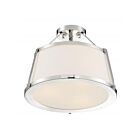 Nuvo Lighting 60-6996 Cutty 3-Lights 180W Polished Nickel Semi Flush Mount