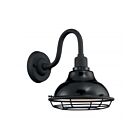 Nuvo Lighting 60-7001 Newbridge 1-Light 60W Gloss Black Outdoor Small Wall Sconce