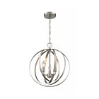 Nuvo Lighting 60-7047 Pendleton 3-Lights 180W Brushed Nickel Chain Pendant