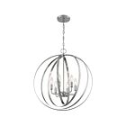 Nuvo Lighting 60-7048 Pendleton 6-Lights 360W Brushed Nickel Chain Pendant