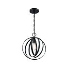 Nuvo Lighting 60-7066 Pendleton 1-Light 100W Matte Black Chain Pendant