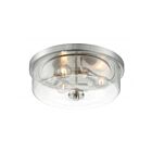 Nuvo Lighting 60-7169 Sommerset 3-Lights 180W Brushed Nickel Ceiling Flush Mount