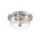 Nuvo Lighting 60-7191 Bransel 3-Lights 180W Brushed Nickel Ceiling Flush Mount