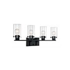 Nuvo Lighting 60-7274 Sommerset 4-Lights 240W Matte Black Vanity