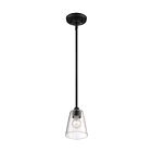 Satco 60-7280 60W Matte Black Pendant