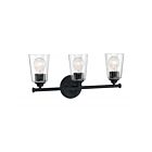 Nuvo Lighting 60-7283 Bransel 3-Lights 180W Matte Black Vanity