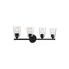 Nuvo Lighting 60-7284 Bransel 4-Lights 240W Matte Black Vanity