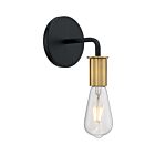 Nuvo Lighting 60-7341 Ryder 1-Light 60W Black Wall Sconce