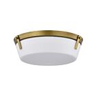 Satco 60-7750 Natural Brass 60W Flush Mount